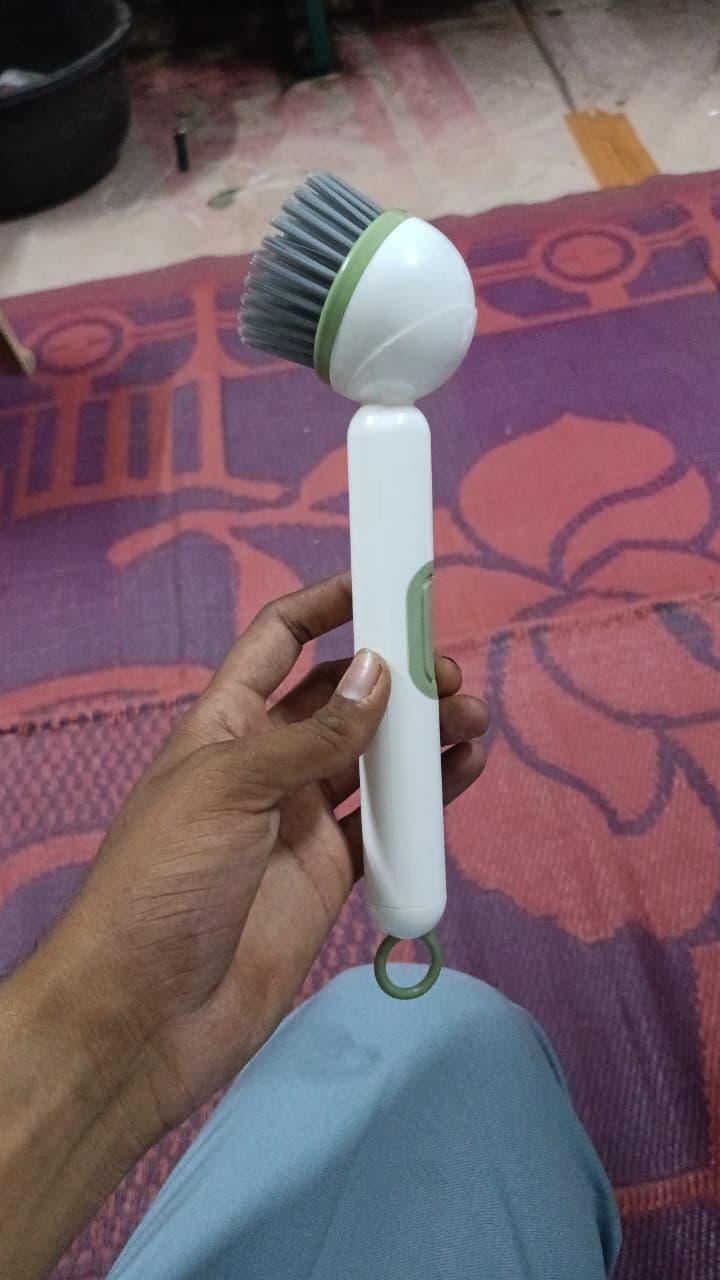 360 Degrees Rotatable Scrubber Wand with Liquid Dispenser