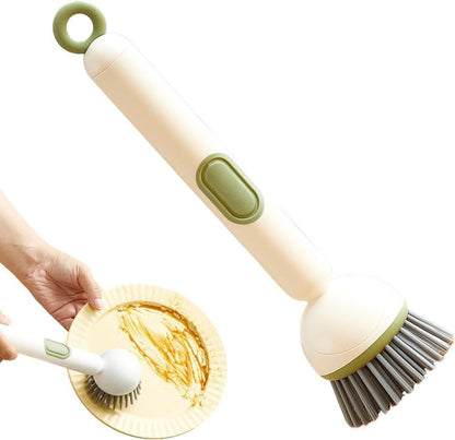 360 Degrees Rotatable Scrubber Wand with Liquid Dispenser
